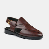 Leather Luxe Brown Sandals DZ41