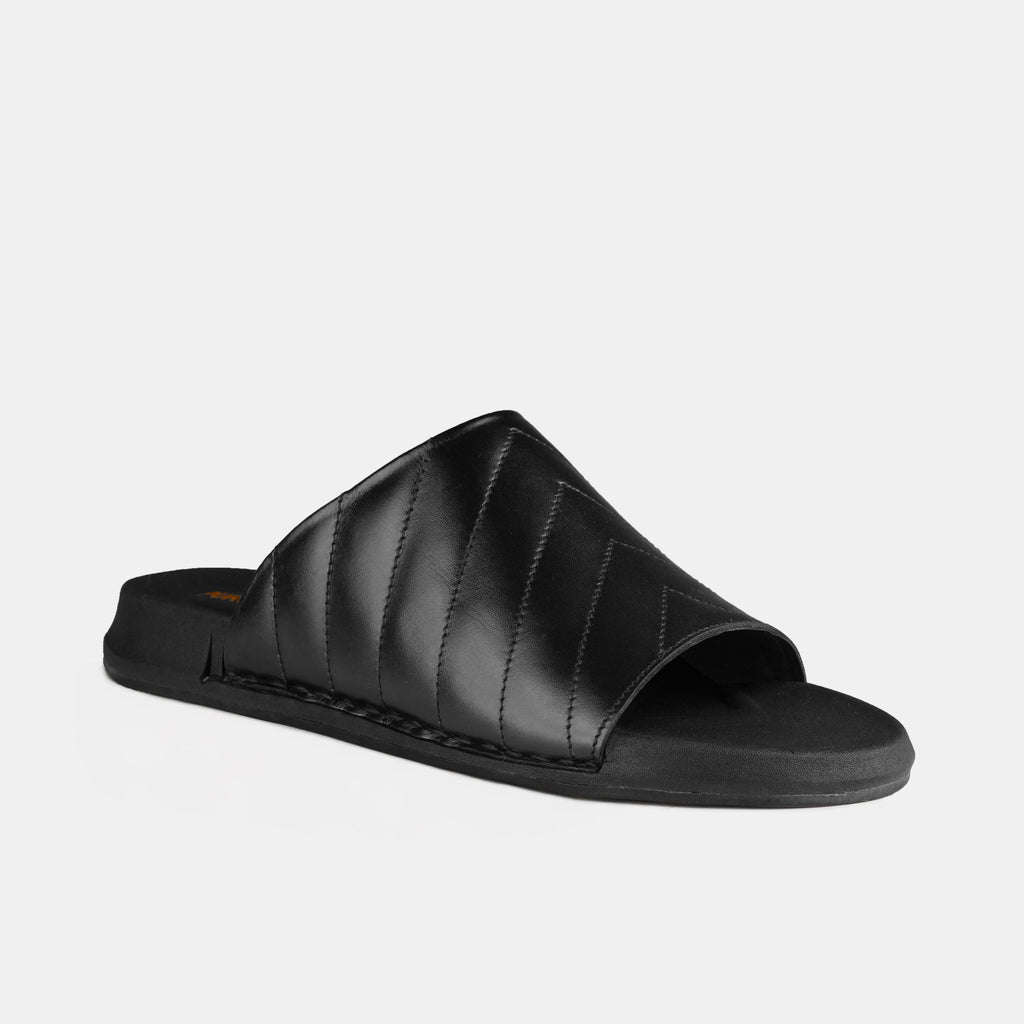【新品】 SLIPPER　　　　 LEATHER/BLACK 26㎝ Luxe Quilted Leather Slipper SA85 – Puro Premium